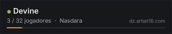 Devine na lista de servidores de DayZ da AR16
