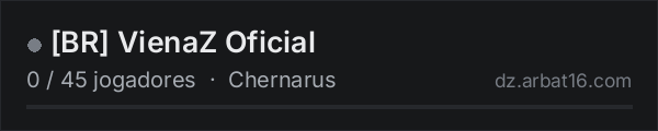 [BR] VienaZ Oficial na lista de servidores de DayZ da AR16