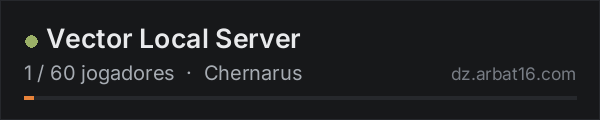 Vector Local Server na lista de servidores de DayZ da AR16