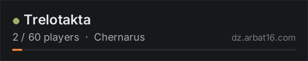Trelotakta on the AR16 DayZ server list