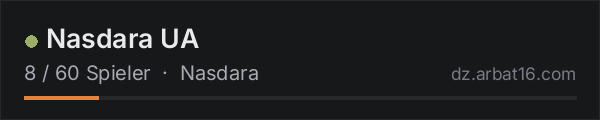 Nasdara UA in der DayZ-Serverliste von AR16
