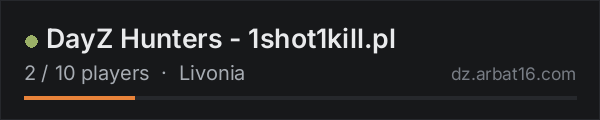 DayZ Hunters - 1shot1kill.pl on the AR16 DayZ server list
