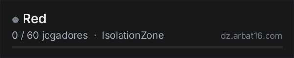Red na lista de servidores de DayZ da AR16