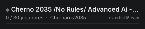 Cherno 2035 /No Rules/ Advanced Ai - Hardcore Veterans na lista de servidores de DayZ da AR16