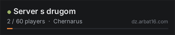 Server s drugom on the AR16 DayZ server list