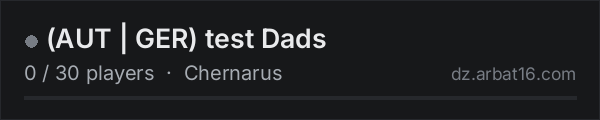 (AUT | GER) test Dads on the AR16 DayZ server list