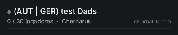 (AUT | GER) test Dads na lista de servidores de DayZ da AR16