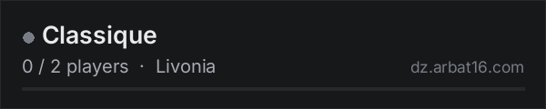 Classique on the AR16 DayZ server list