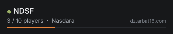 NDSF on the AR16 DayZ server list
