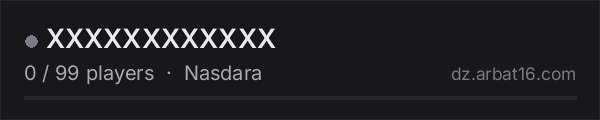 XXXXXXXXXXXX on the AR16 DayZ server list