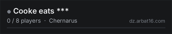 Cooke eats *** on the AR16 DayZ server list
