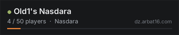 Old1's Nasdara on the AR16 DayZ server list