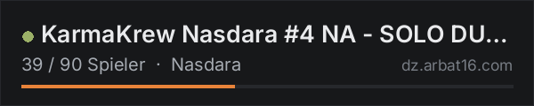 KarmaKrew Nasdara #4 NA - SOLO DUO TRIO | 1PP | VANILLA + MODS in der DayZ-Serverliste von AR16