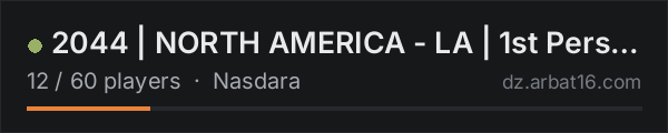 2044 | NORTH AMERICA - LA | 1st Person Only on the AR16 DayZ server list