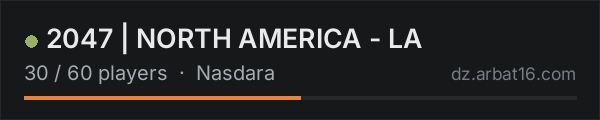 2047 | NORTH AMERICA - LA on the AR16 DayZ server list