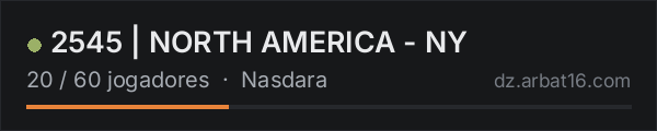2545 | NORTH AMERICA - NY na lista de servidores de DayZ da AR16