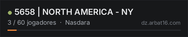 5658 | NORTH AMERICA - NY na lista de servidores de DayZ da AR16
