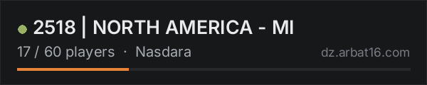 2518 | NORTH AMERICA - MI on the AR16 DayZ server list