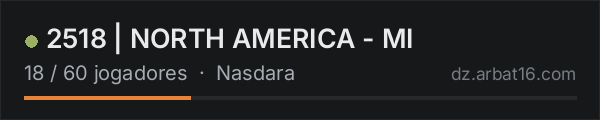 2518 | NORTH AMERICA - MI na lista de servidores de DayZ da AR16