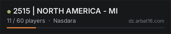 2515 | NORTH AMERICA - MI on the AR16 DayZ server list