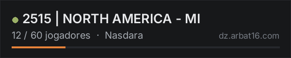 2515 | NORTH AMERICA - MI na lista de servidores de DayZ da AR16