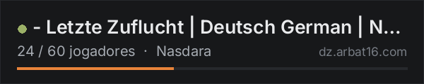 - Letzte Zuflucht | Deutsch German | Nasdara Badlands | Safe Ba na lista de servidores de DayZ da AR16