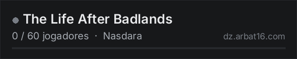 The Life After Badlands na lista de servidores de DayZ da AR16