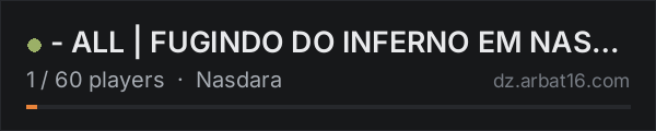 - ALL | FUGINDO DO INFERNO EM NASDARA -  FULL PVB | Bots+Heli+T on the AR16 DayZ server list