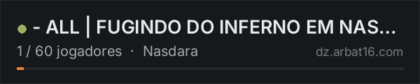 - ALL | FUGINDO DO INFERNO EM NASDARA -  FULL PVB | Bots+Heli+T na lista de servidores de DayZ da AR16