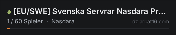 [EU/SWE] Svenska Servrar Nasdara Province | in der DayZ-Serverliste von AR16