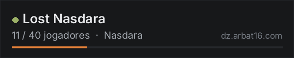 Lost Nasdara na lista de servidores de DayZ da AR16