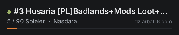 #3 Husaria [PL]Badlands+Mods Loot++ Map  Raid Heli Cars in der DayZ-Serverliste von AR16