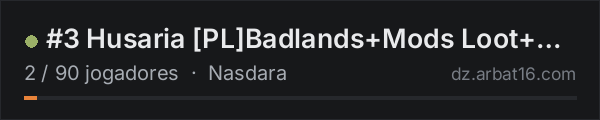 #3 Husaria [PL]Badlands+Mods Loot++ Map  Raid Heli Cars na lista de servidores de DayZ da AR16
