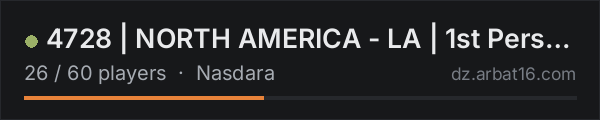 4728 | NORTH AMERICA - LA | 1st Person Only on the AR16 DayZ server list