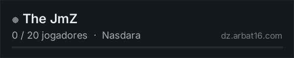 The JmZ na lista de servidores de DayZ da AR16