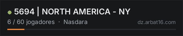 5694 | NORTH AMERICA - NY na lista de servidores de DayZ da AR16
