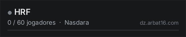 HRF na lista de servidores de DayZ da AR16