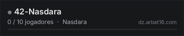 42-Nasdara na lista de servidores de DayZ da AR16