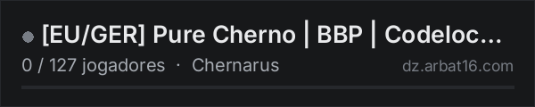 [EU/GER] Pure Cherno | BBP | Codelock | Keycard | Airdrop | Exp na lista de servidores de DayZ da AR16