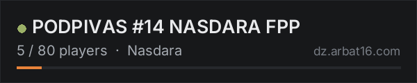 PODPIVAS #14 NASDARA FPP on the AR16 DayZ server list