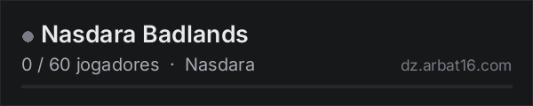 Nasdara Badlands na lista de servidores de DayZ da AR16