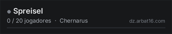 Spreisel na lista de servidores de DayZ da AR16