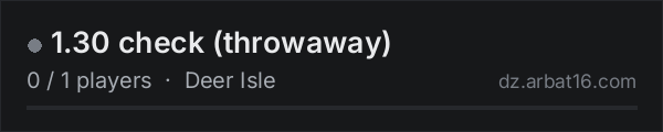 1.30 check (throwaway) on the AR16 DayZ server list