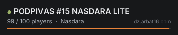 PODPIVAS #15 NASDARA LITE on the AR16 DayZ server list
