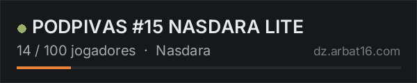 PODPIVAS #15 NASDARA LITE na lista de servidores de DayZ da AR16