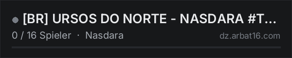 [BR] URSOS DO NORTE - NASDARA #Trader #PvP Bots [BETA] in der DayZ-Serverliste von AR16
