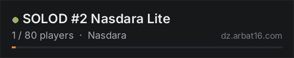 SOLOD #2 Nasdara Lite on the AR16 DayZ server list