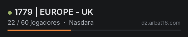 1779 | EUROPE - UK na lista de servidores de DayZ da AR16