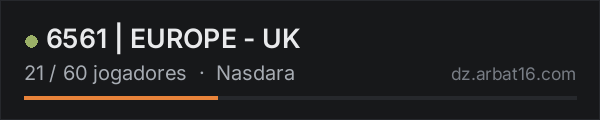6561 | EUROPE - UK na lista de servidores de DayZ da AR16
