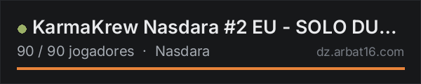 KarmaKrew Nasdara #2 EU - SOLO DUO TRIO | 1PP | VANILLA + MODS na lista de servidores de DayZ da AR16